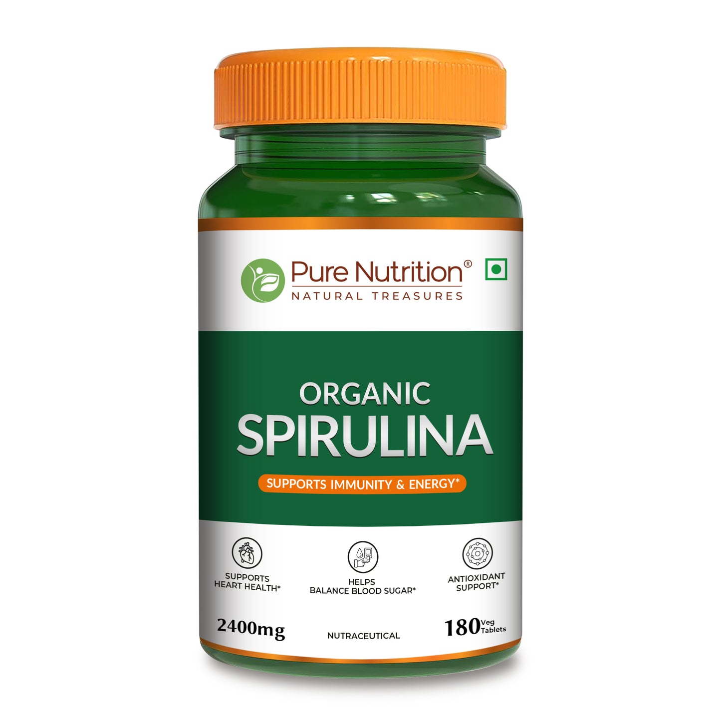 Spirulina Vegetarian Tablets – 180 Tablets
