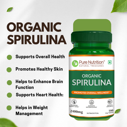 Spirulina Vegetarian Tablets – 180 Count