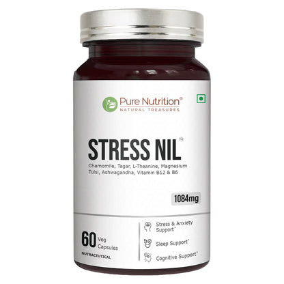 Stress Nil Herbal Relaxation & Sleep Support Supplement | Stress Relief