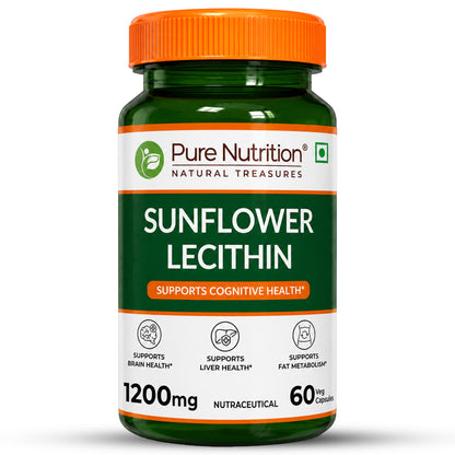 Sunflower Lecithin 1200mg | 60 Veg Capsules