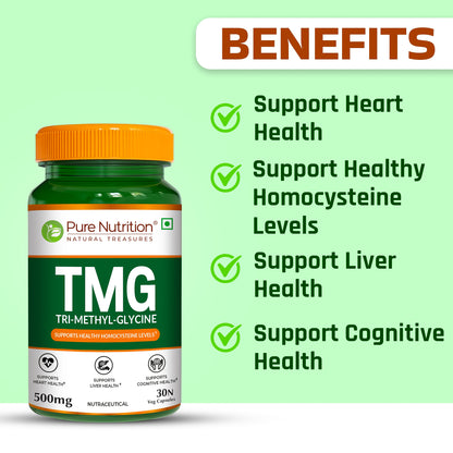 TMG 500 mg – Trimethylglycine | Supports Methylation & Cellular Health