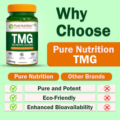 TMG 500 mg – Trimethylglycine | Supports Methylation & Cellular Health