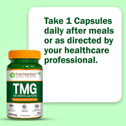 TMG 500 mg – Trimethylglycine | Supports Methylation & Cellular Health