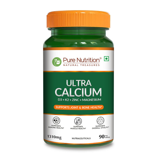 Pure Nutrition Ultra Calcium with D3, K2, Zinc & Magnesium