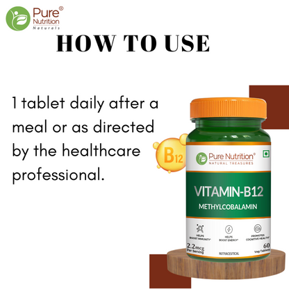 Pure Nutrition Vitamin B12 Methylcobalamin