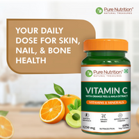 Vitamin C 1250mg with Amla & Orange Peel  Immunity & Skin Health | 60 Tabs