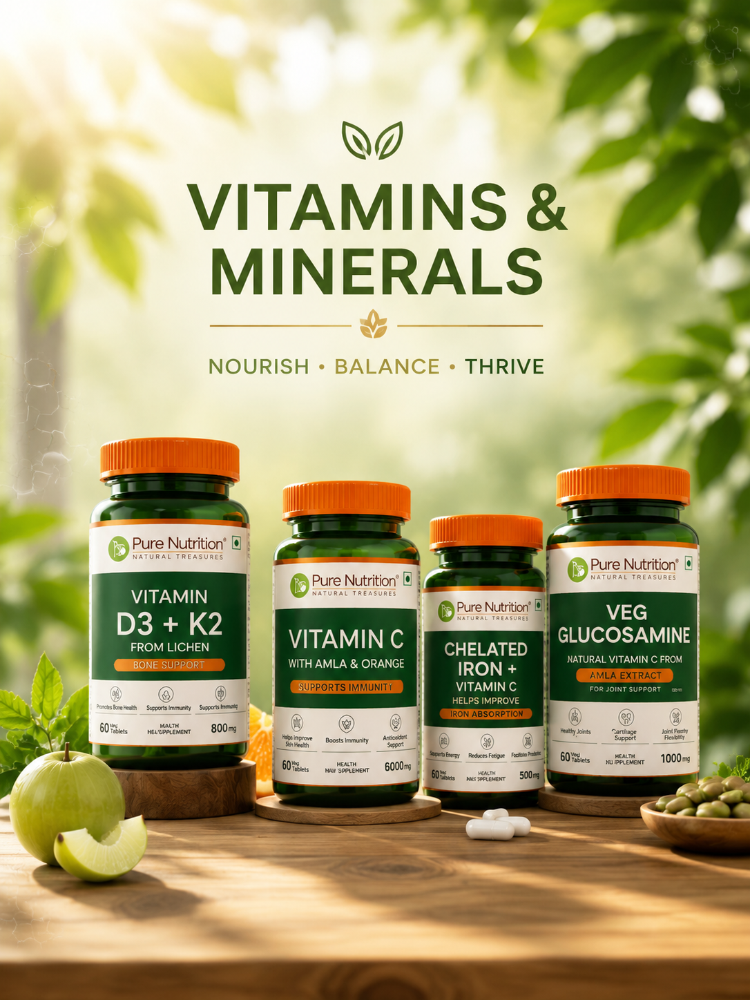 Vitamins, Minerals & Nutraceutical Supplements
