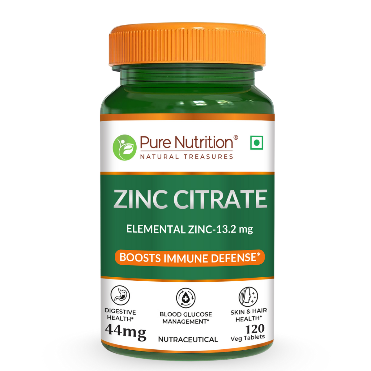 Zinc Citrate 120 Veg Tablets