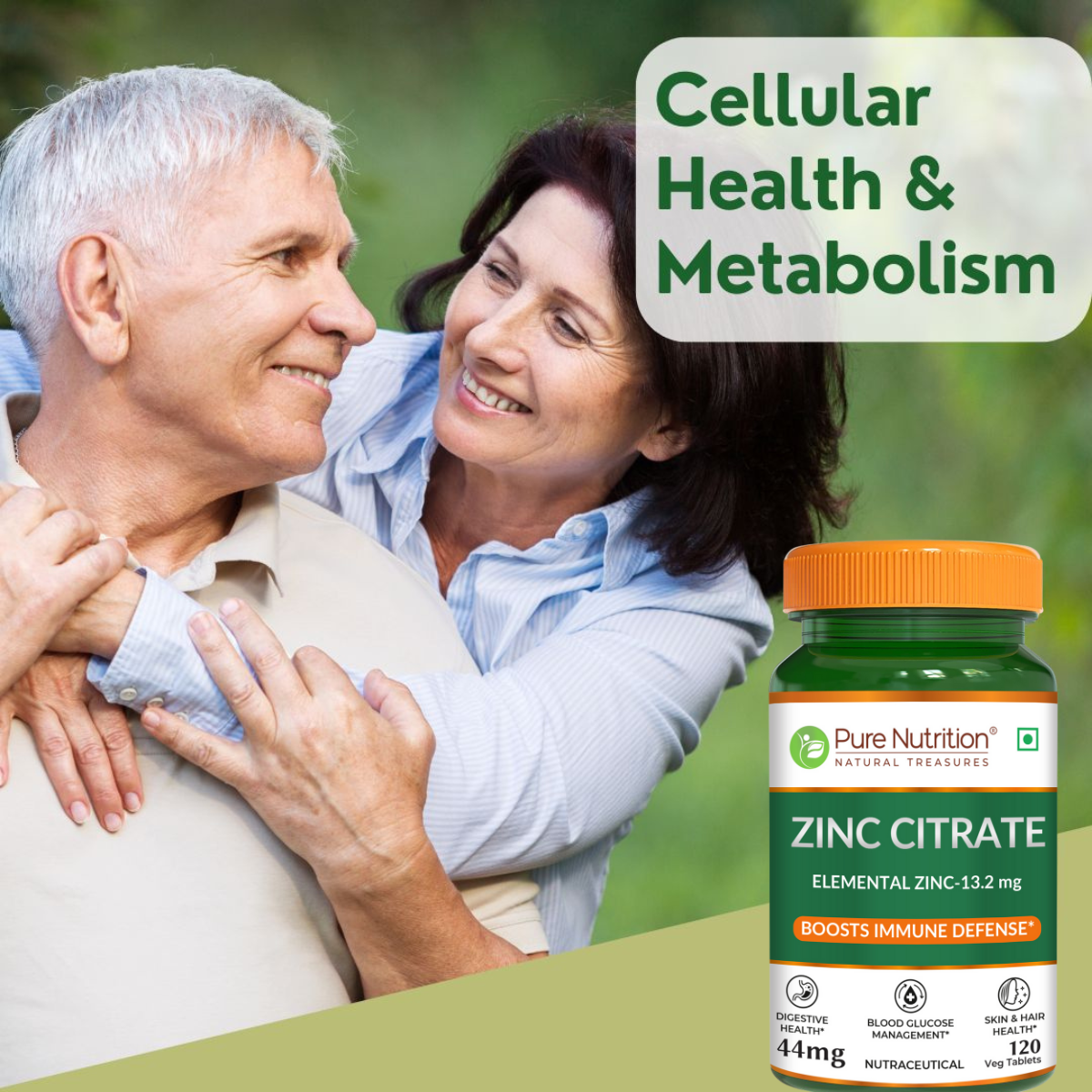 Zinc Citrate 120 Veg Tablets