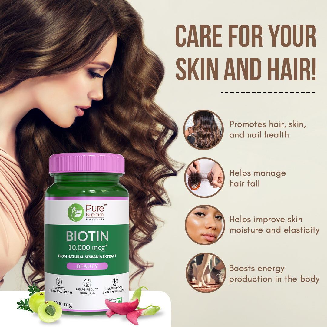 Buy Health Veda Health Veda Organics Biotin For Healthy Hair, Beautiful  Skin, & Nail Growth, 60 Veg Tablets 60 TABLETS on Ayur1 at best prices
