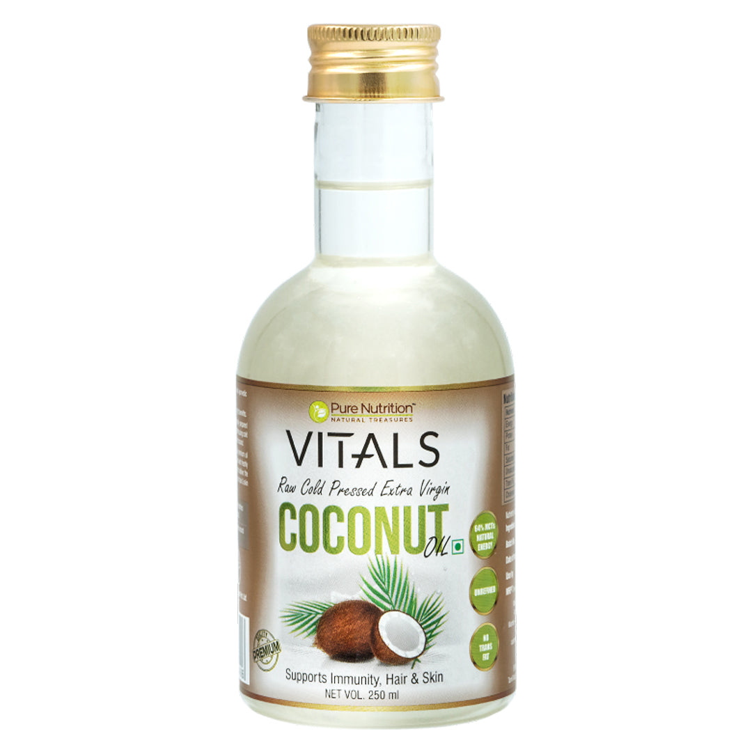 Vitals Raw Cold Pressed Extra Virgin Coconut Oil - 250ml – HERBS