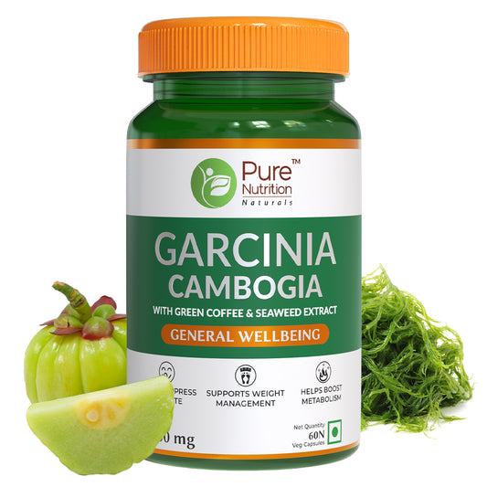 Garcinia Cambogia with Green Coffee & Seaweed Extract | Support Weight Management & Boost Metabolism- 60 Veg Caps