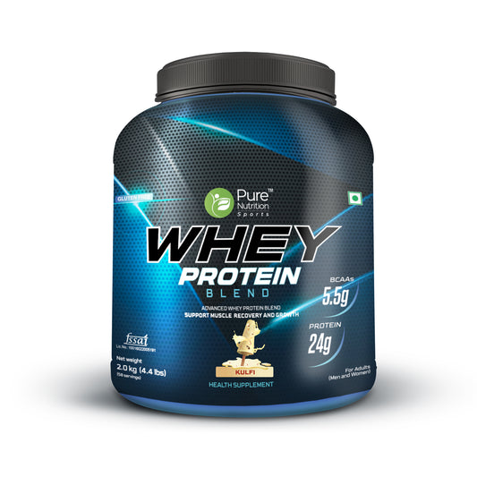 Whey Protein Blend for Muscle Recovery & Growth, 5.5g BCAA,  Kulfi - 1Kg