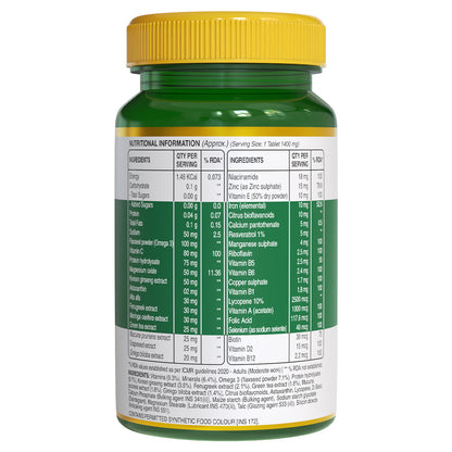 Multivitamin for Men | Promotes Holistic Daily Wellness with 32+ Vitamins, Minerals & Herbs - 30 Veg Tablets
