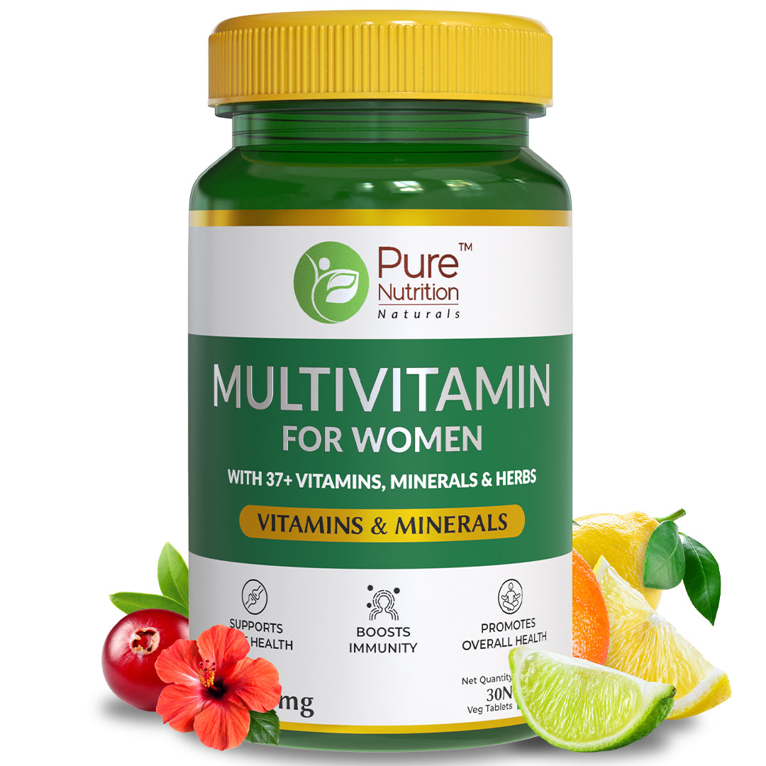 Multivitamin for Women 1500mg - 30 Vegetarian Tablets | 37+ Vitamins, Minerals, and Herbs for Overall Wellness