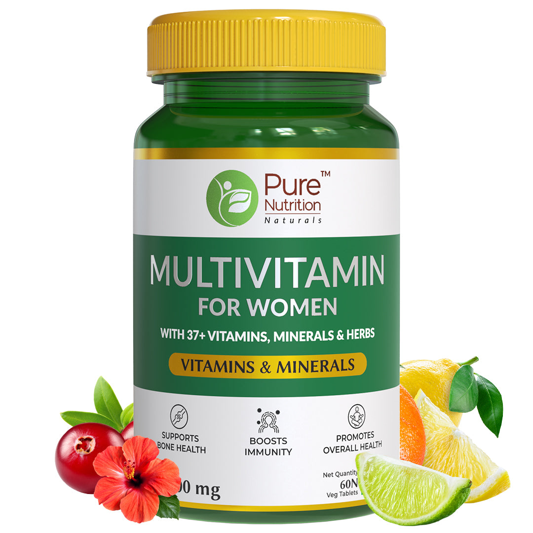 Multivitamin for Women 1500mg | 37+ Vitamins, Multi-minerals & Herbs | Promotes Overall Health  - 60 Veg Tablets