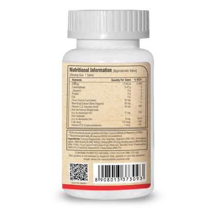 Iron - Ferrous Bisglycinate 17mg - 60 Tablets